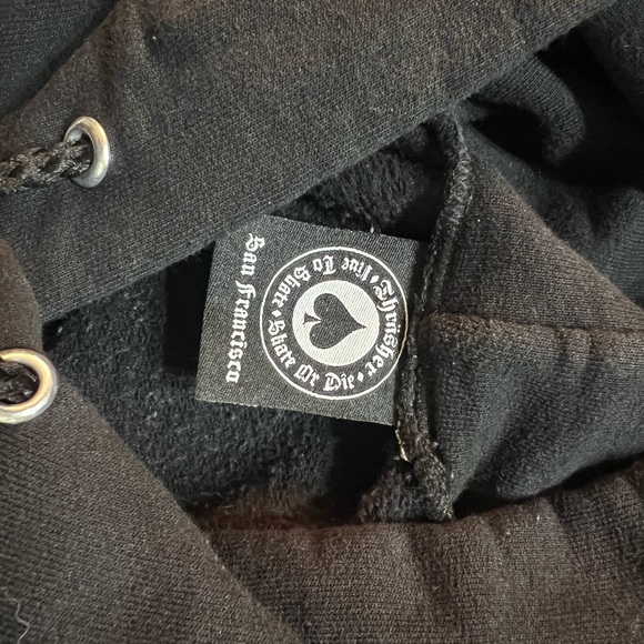 Thrasher Skateboarder Magazine official blk hoodie size M 38-40 - Picture 3 of 7